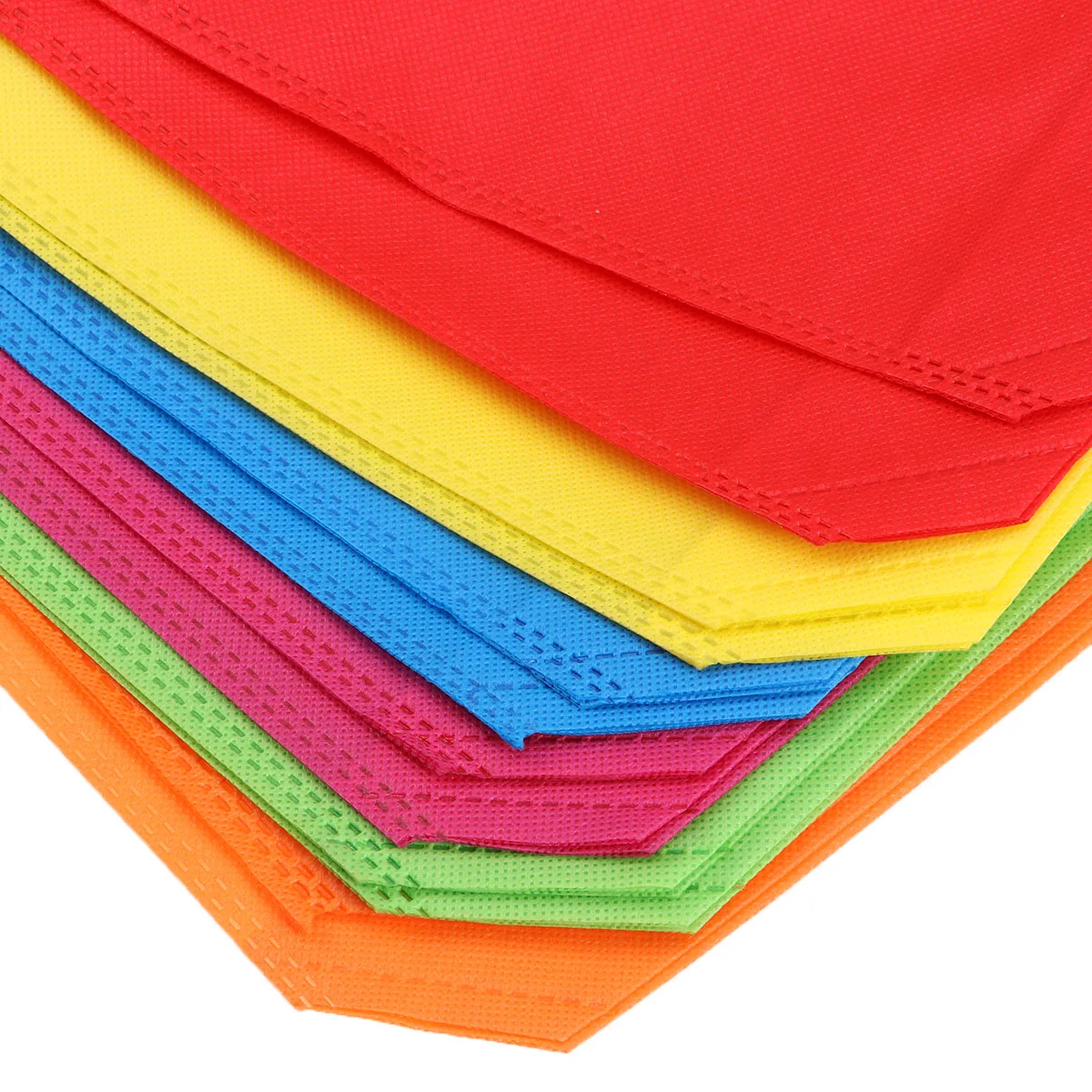 

24 Pcs Gift Bags Durable Reusable Tote Shopping Handbag Party Favors Pouch Non Woven Fabric Halloween Birthday Christmas Present