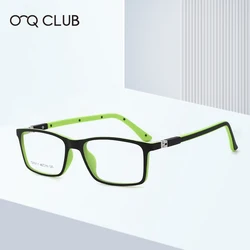 O-Q CLUB Kids Square Glasses Frame Myopia Optical Eyeglasses Boys Girls Spectacles TR90 Ultralight Glasses lenses for children