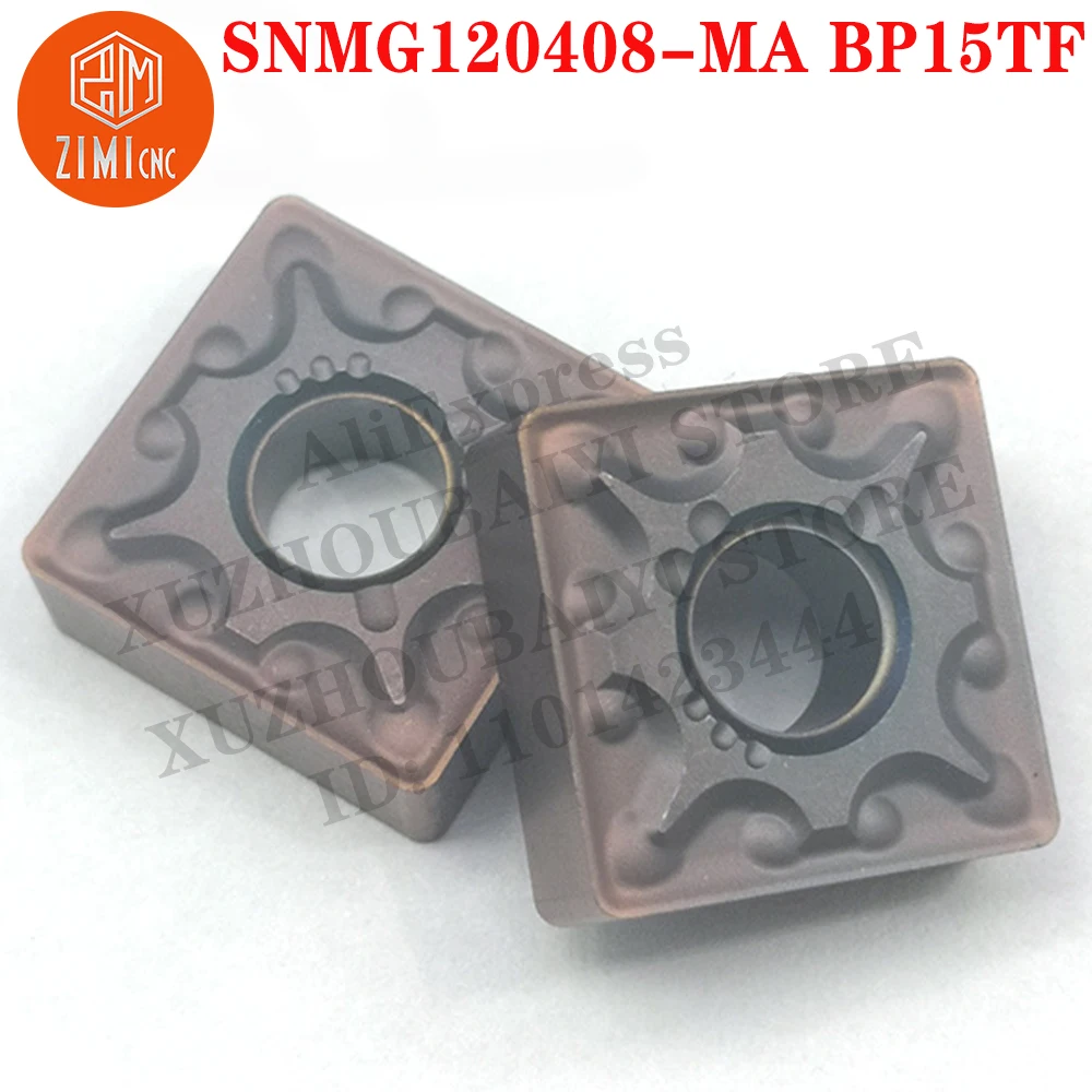SNMG120408-MABP15TF SNMG 120408-MA Utensili CNC esterni meccanico Fresa Inserti in carburo Strumento per tagliare Inserti per tornitura