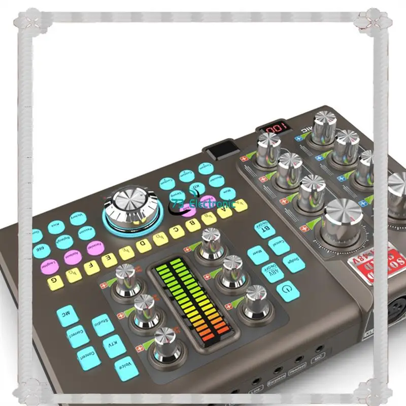 24-Hour Delivery SK80 Sound Card Bluetooth Stereo Five-Channel Audio Sound Card For Outdoor Live Broadcast With Singing Function