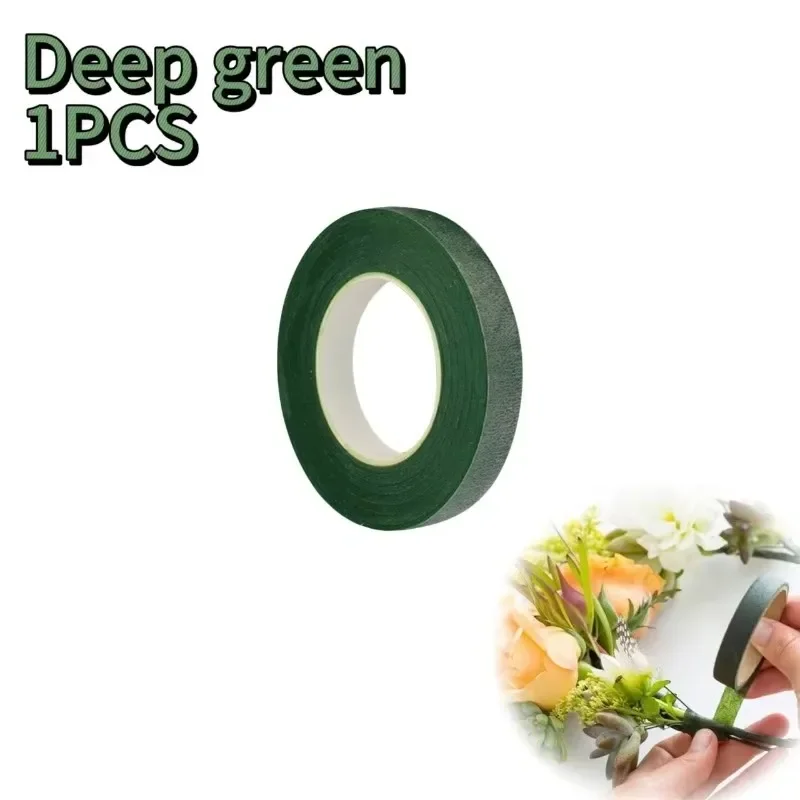 1-10 Stuks Boeket Bloemen Stem Tapes Groene Zelfklevende Tapes Bloemist Bloem Inpakband Bruiloft Diy Decoratie Benodigdheden