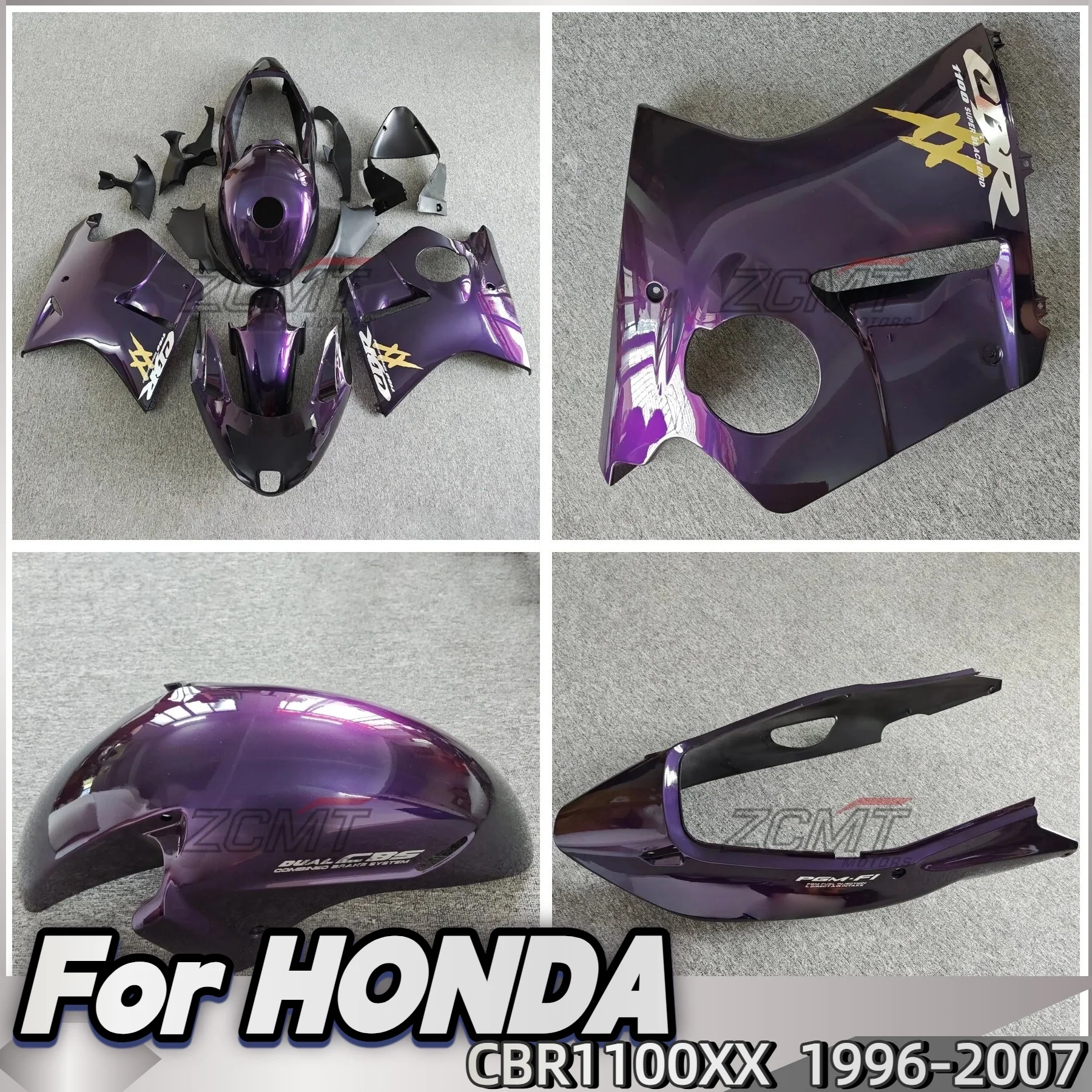 

New ABS Whole Motorcycle Fairings Kits For HONDA CBR1100XX CBR 1100XX CBR1100 XX 1996 1997 1998-2007 Injection Bodywork