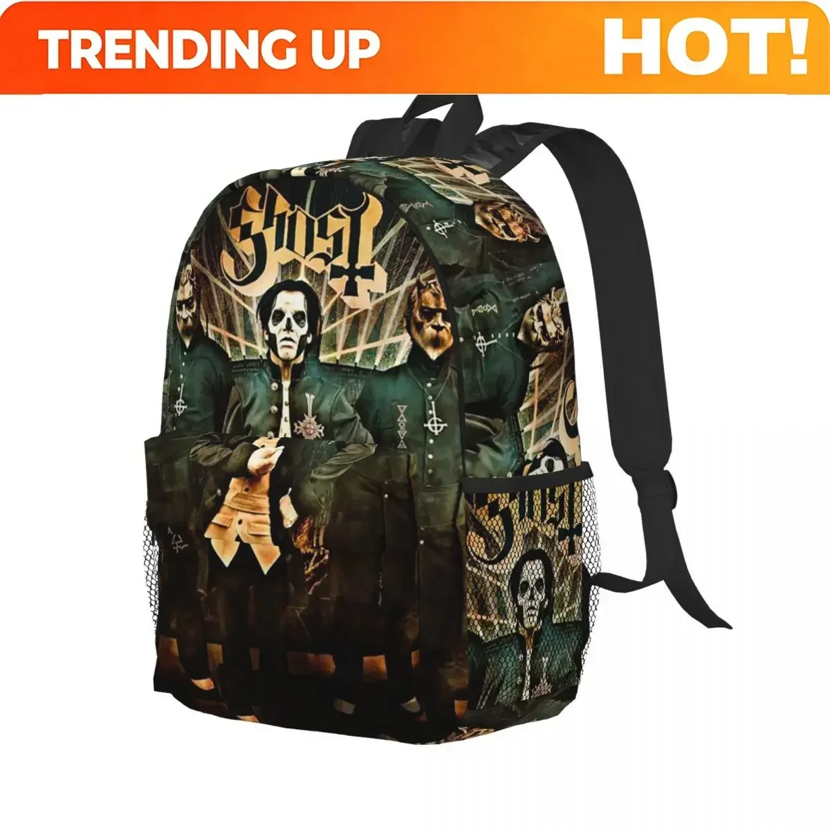 Custom Bag Ghost B.C. Band Backpack Student Boys Girls BookBag Children School Bag Computer Shoulder Bags For Men Women