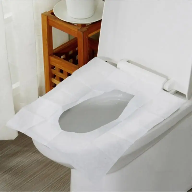 10/30/50PCS Toilet Liners Waterproof Paper Disposable For Travelling Commuting Or Camping Bathroom Supplies Toilet Seat Cover