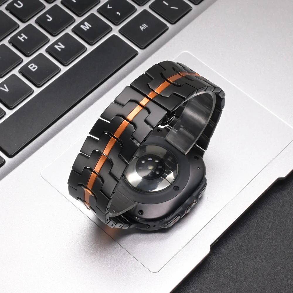 حزام تيتانيوم فاخر لهاتف سامسونج جالاكسي الترا 2025 47 مللي متر حزام عمل معدني لساعة جالاكسي 7 الترا 2024 إكسسوارات سوار #3