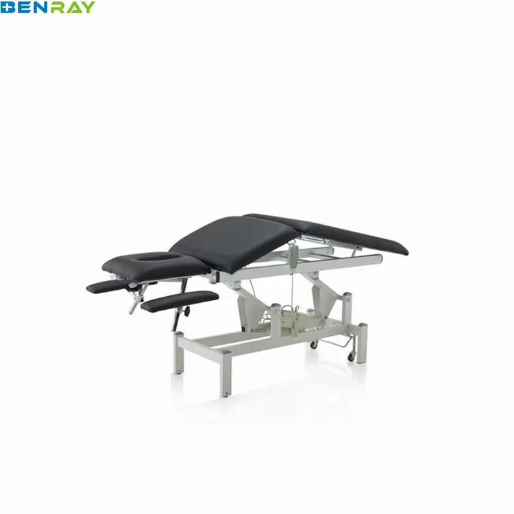 BR-MB17K Guangzhou 2 Linak Motors 3 Section Beauty Salon Tattoo Facial Massage Bed Physiotherapy Table Bed Prices