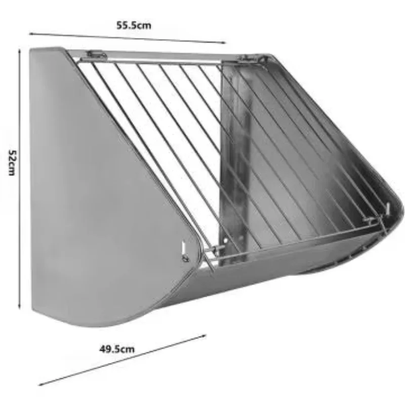 Multi-Sided Wall Mount Hay Rack Gallon Capacity Livestock Feeder for Horse Goat Sheep Donkey