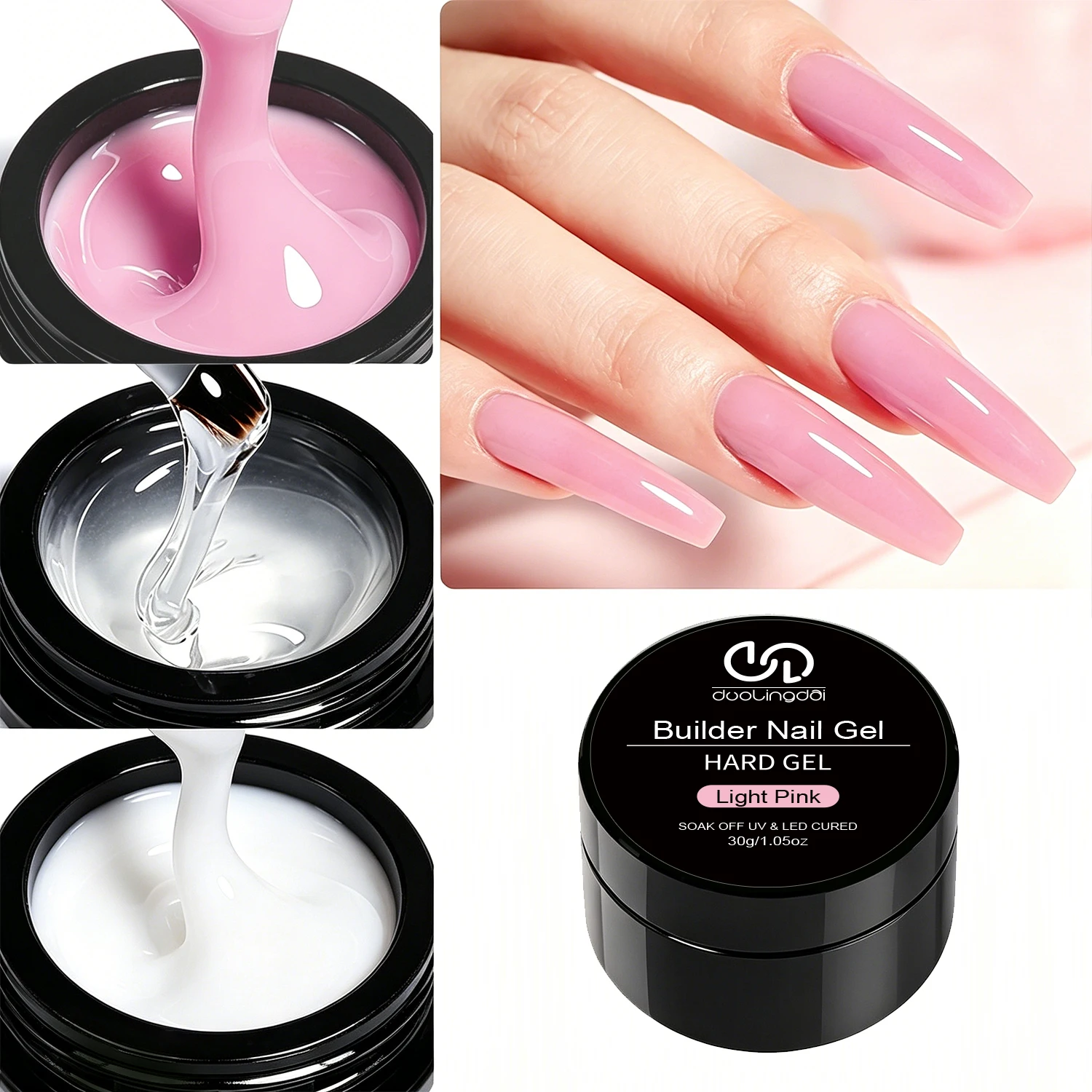 Extension d'ongles, vernis à ongles modelant, adapté pour modeler et allonger les ongles, réparer les ongles fragiles, choix de cadeaux pour nail art
