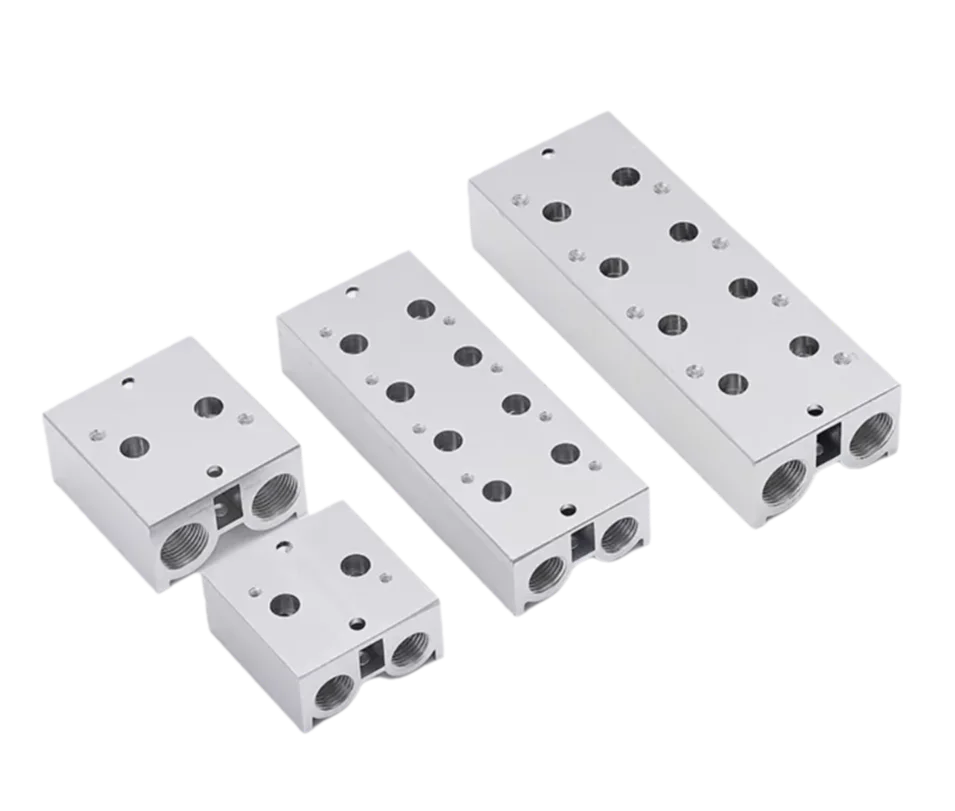 Pneumatic Manifold Solenoid Valve Base 3V210/3V220/3V230 Series 3V200M1F/2F/3F/4F/5F 3V300M1F/2F/3F