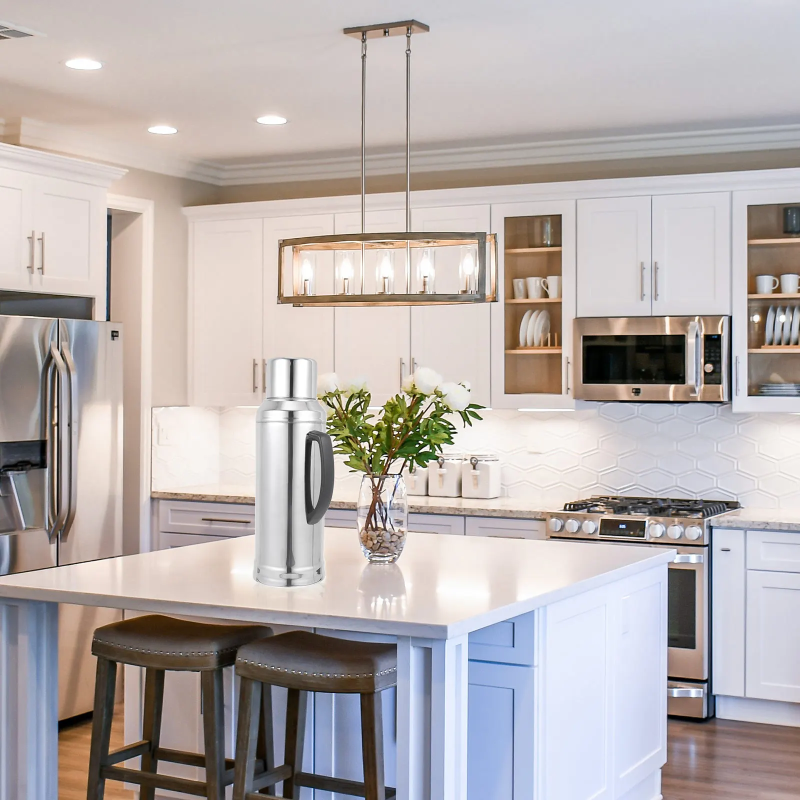 

1Pcs Thermal Bottle Practical Large Capacity Household Warm Keeping Kettle Insulated Water Container Pot