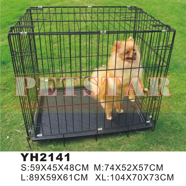 Foldable Strong Stainless Steel Sale Cheap Stocked Discount Metal Dog Kennel Large Dog Cage Dog Crate