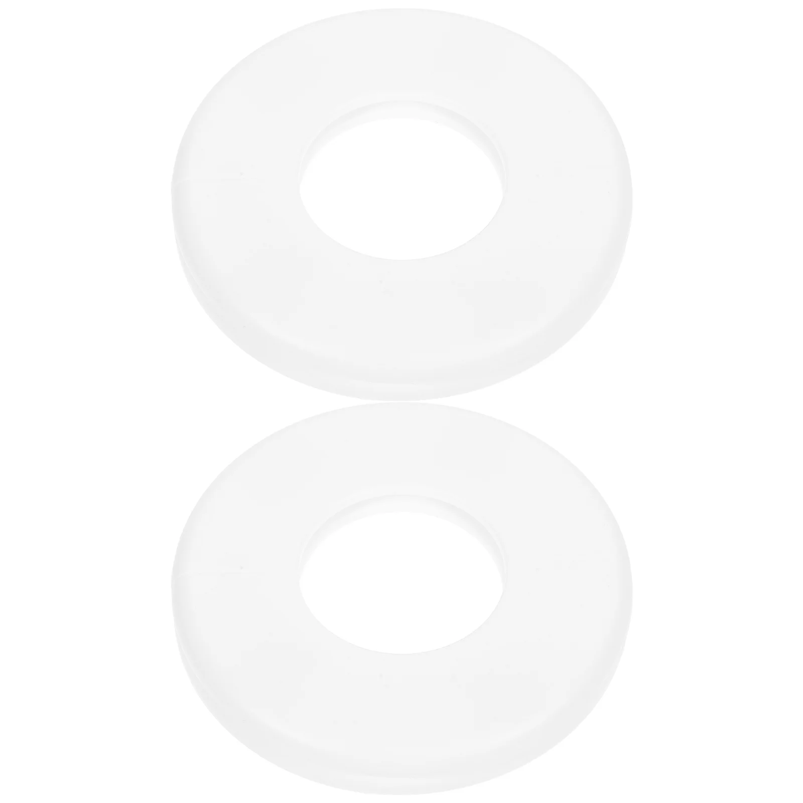 

2Pcs White Pool Ladder Escutcheons Round Cover Plates Pipe Protector for Inground Pool Ladder Holes Durable Waterproof Outdoor