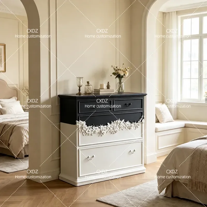 Modern Simple Nordic Solid Wood TV Cabinet American Country Style Living Room Floor Storage Locker Furniture