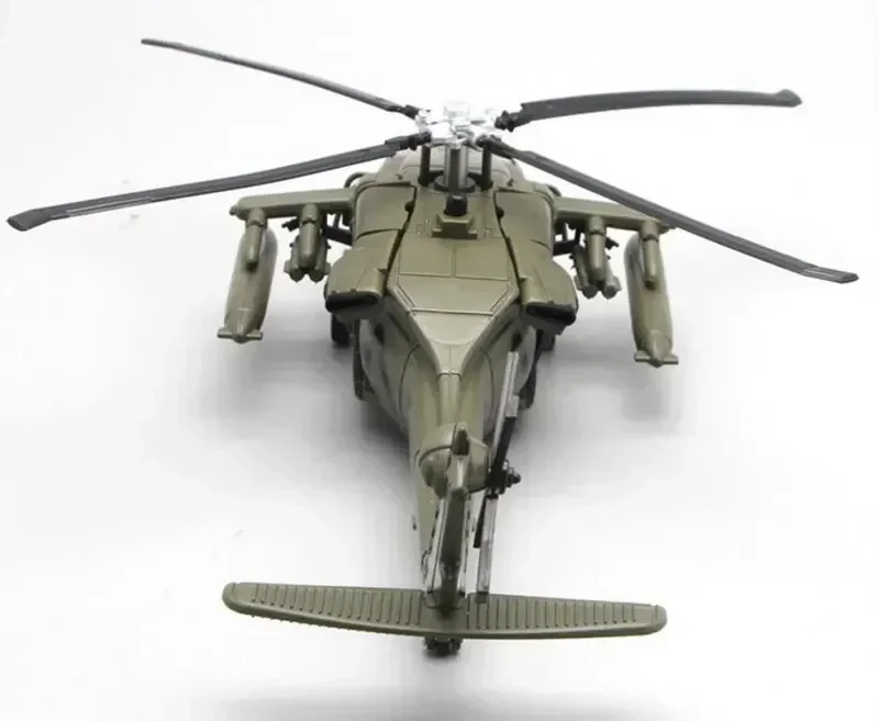 

Classic Electronic Sound & Light Hawk Helicopter Air Force Plane Alloy Model - Military Ornament Collection Perfect Birthday Toy
