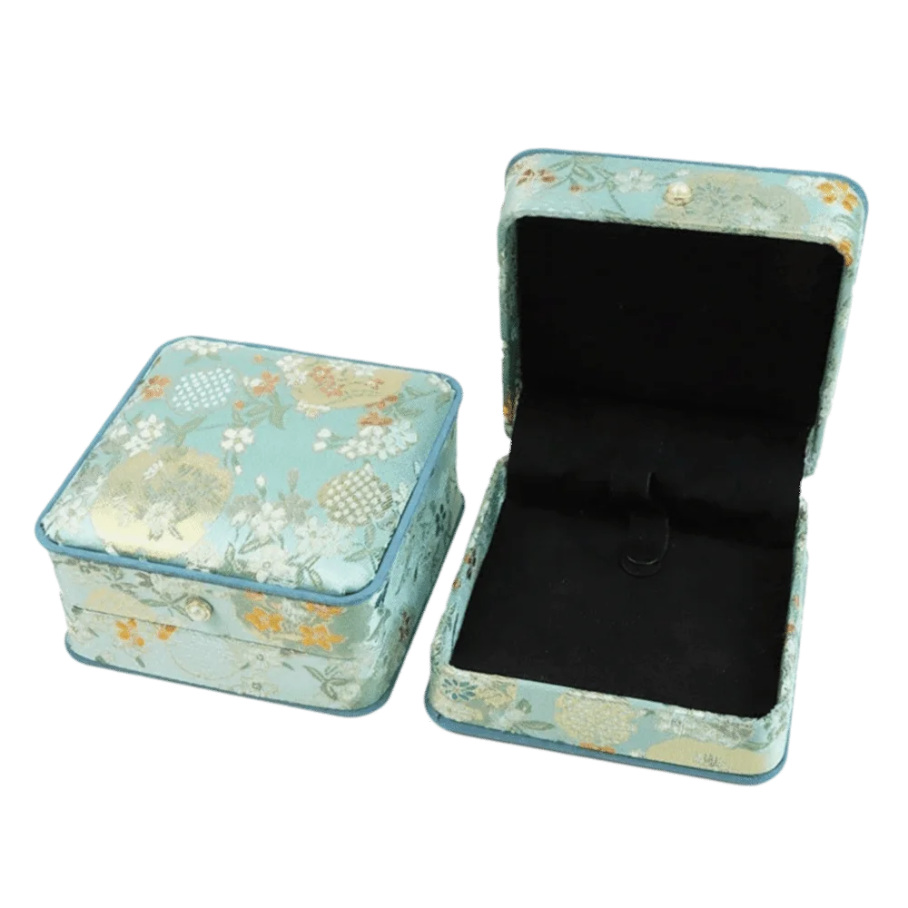 Artistic Brocade Fabric Brocade Jewelry Box Exquisite Embroidery Embroidery Jewelry Box Exquisite Jewelry Box For Girls