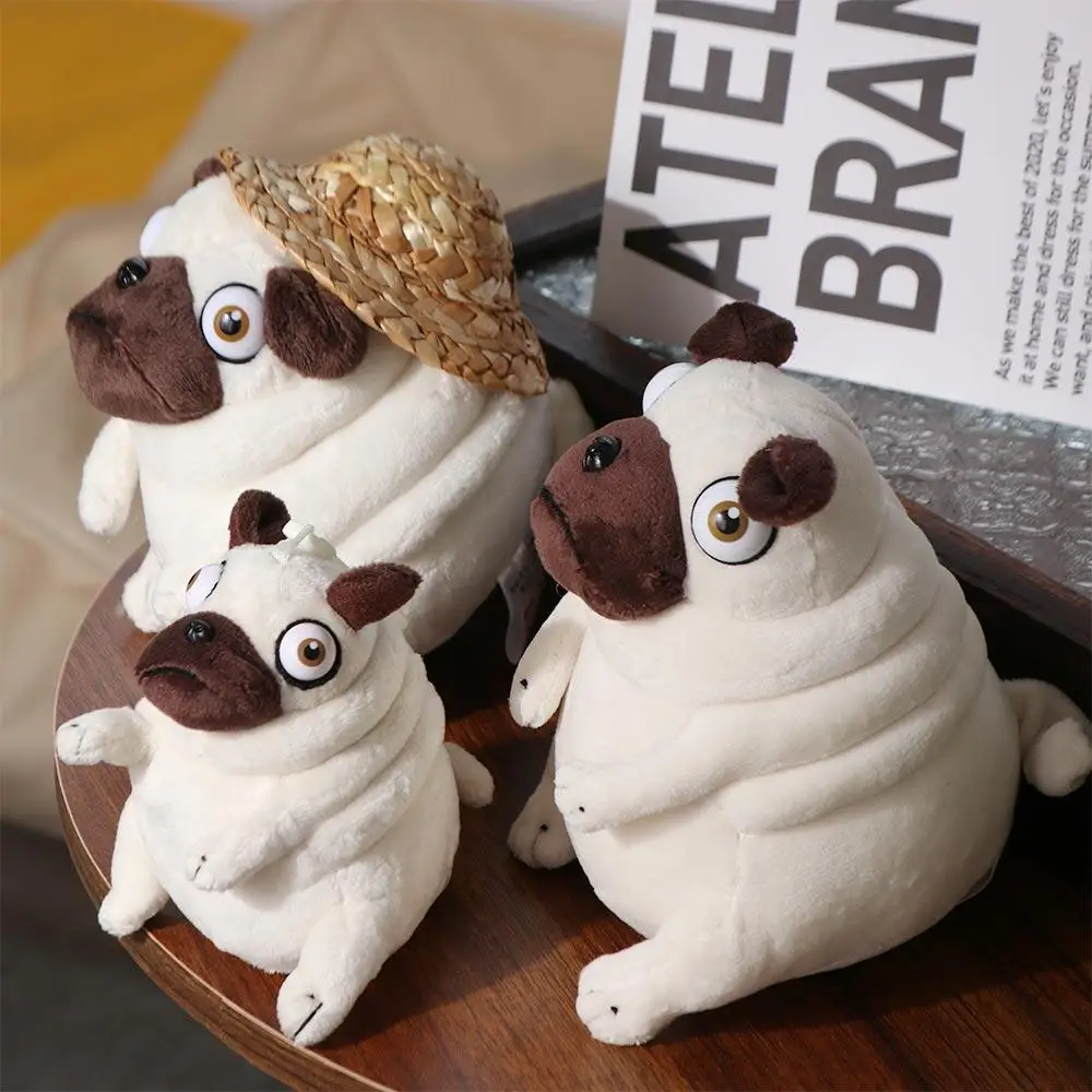 Mate Stuffed Animal Room Decoration Accompany Toy Pug Dog Plush Doll Pug Dog Plush Toy Elf Fat Pug Plush Toys Stuffed Toy