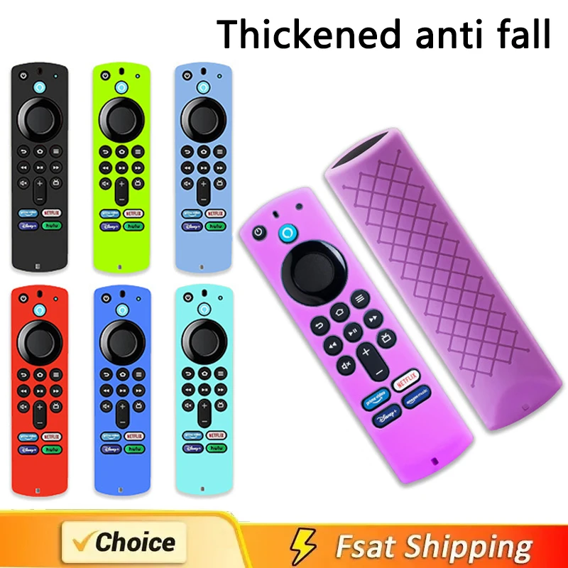 Silicone protective case For Amazon L5B83G Fire TV Stick 4K MAX/4K remote control drop proof dust and dust Glow Case