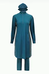 Muslim Hijab Swimwear for Women, Modest Swimsuit, Islamic Swimming Suit, Cover Ups, Burkini Hijabs, Long Sleeve, Swim Bathing