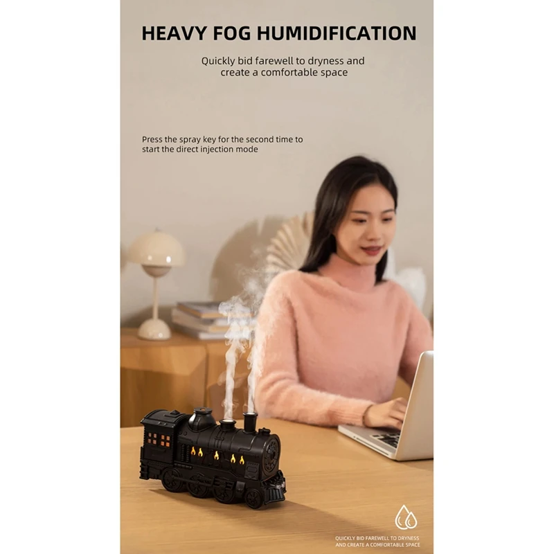 Humidificador de aire, Difusor de fragancia, fabricante de niebla, aceite esencial, Difusor Retro, Control remoto, enchufe europeo