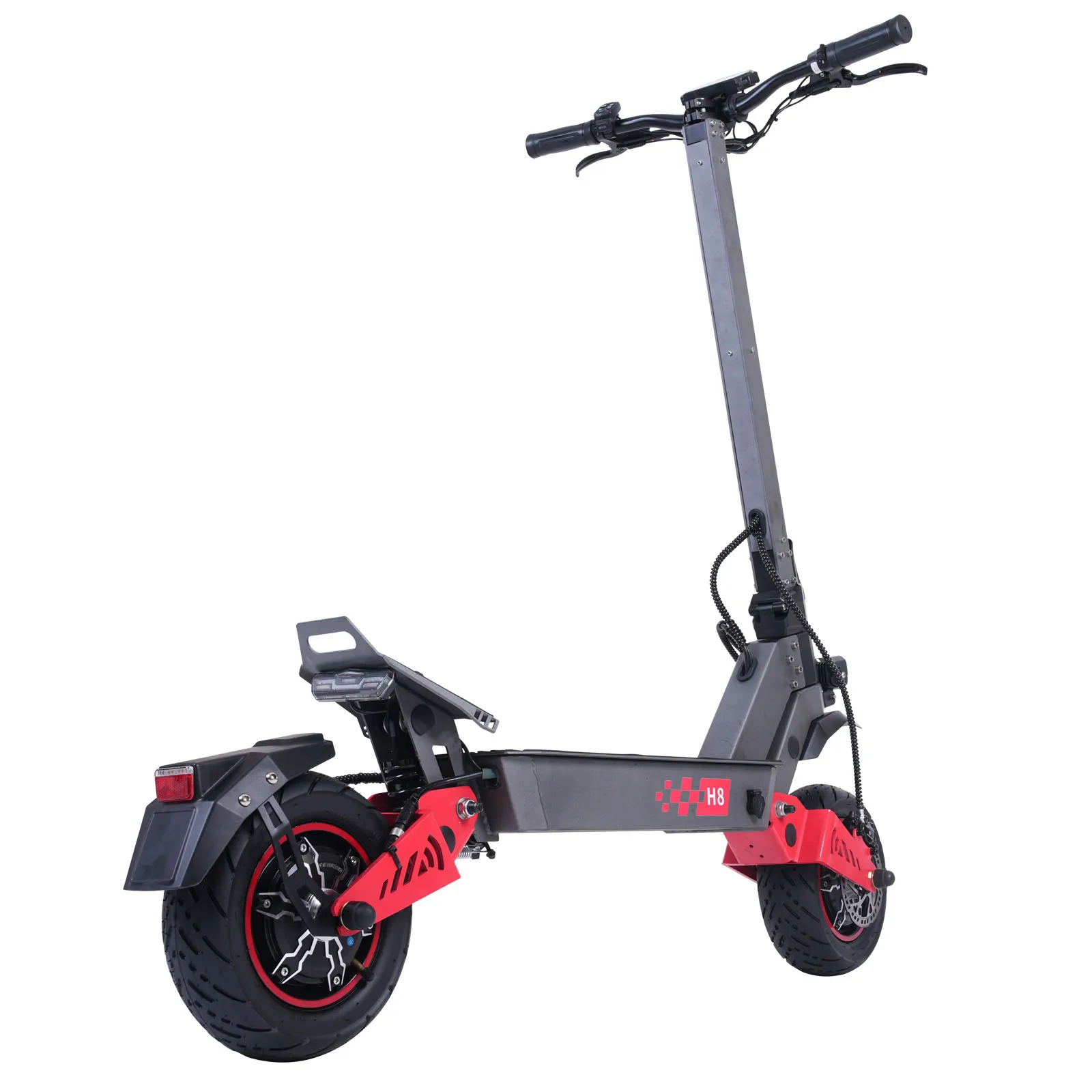 FREEBOY H8 Scooter Eléctrico Todoterreno Plegable para Adultos, 60V 28AH, Hasta 90KM de Distancia, 80KM/H, Doble Suspensión, Sistema de