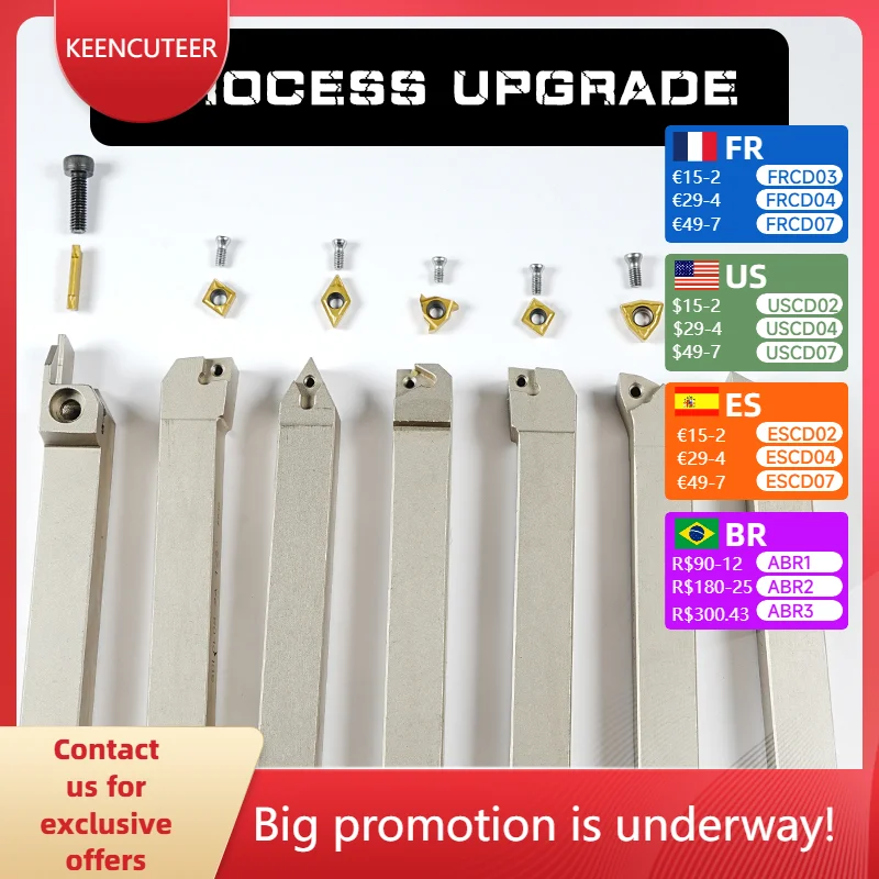 

KEENCUTEER MGEHR3 White Spring Steel Lathe Tool Holder Stable Durable CNC Turning Insert Tool Holder Long Life Metal Cutting