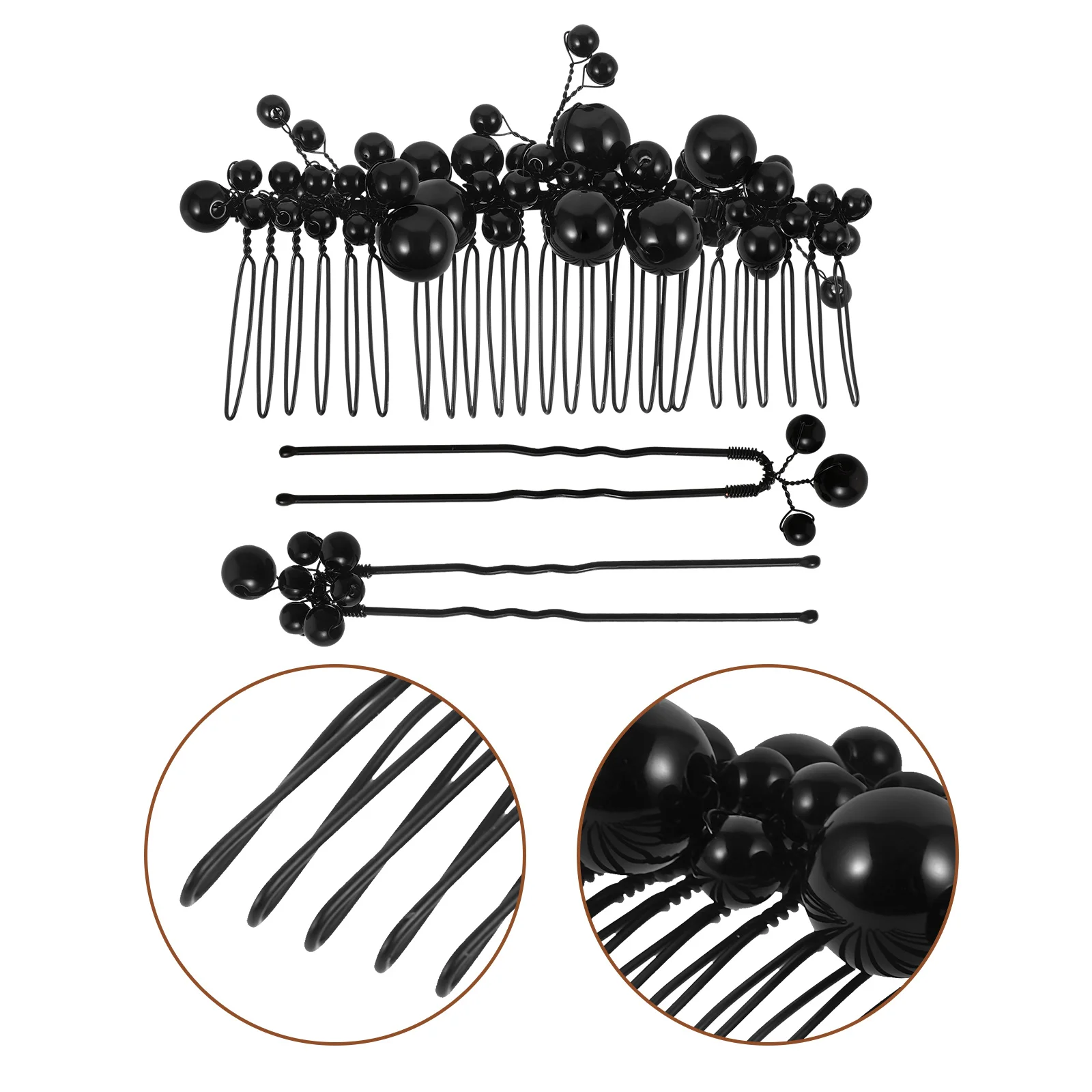 

1Set Wedding Hairpin Set Handmade Fake Pearl Bridal Hairpin Elegant Hair Clips for Wedding Bridal Updo Accessories