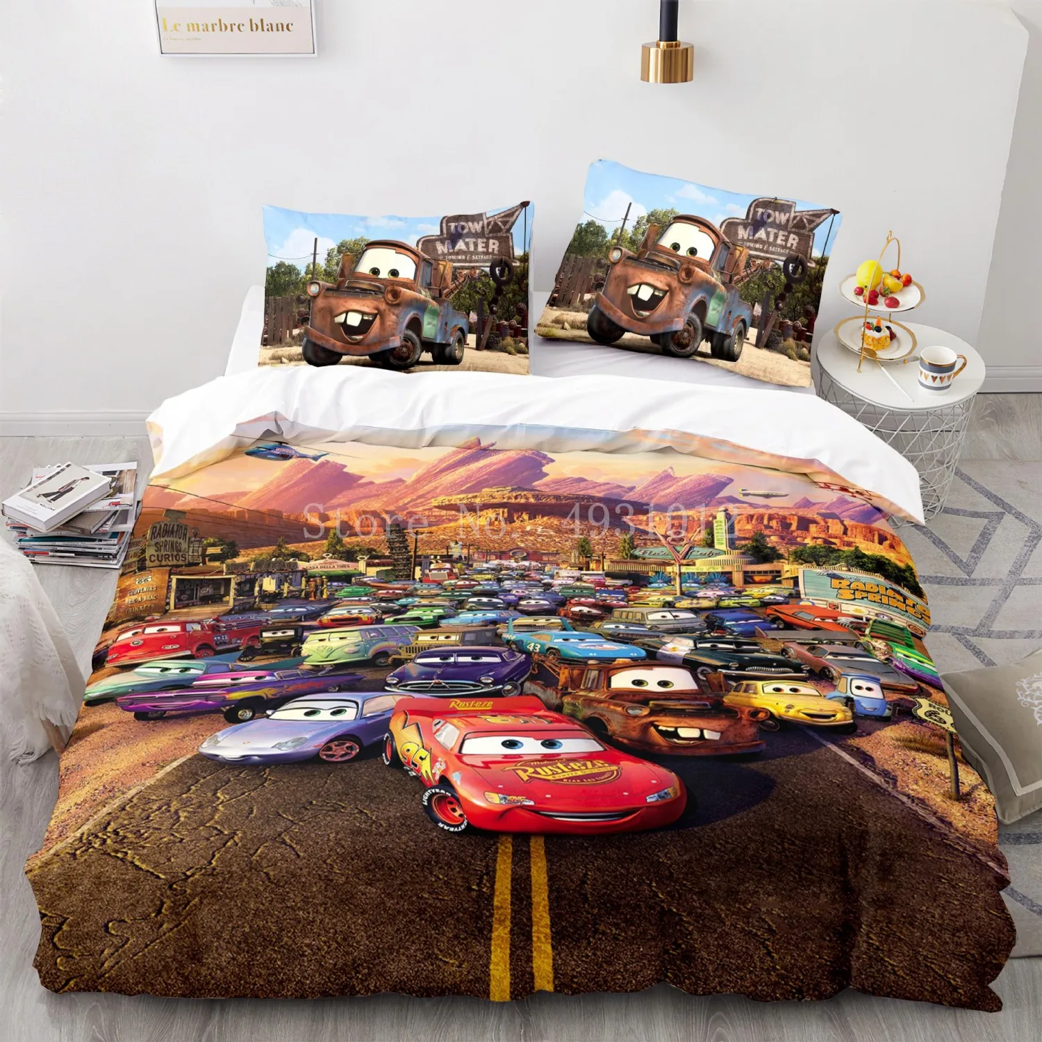 

Mc Queen Cars Surprise Bedding Sets 3D Print Duvet Cover Quilt Cover for Bedroom Decor Bedclothes