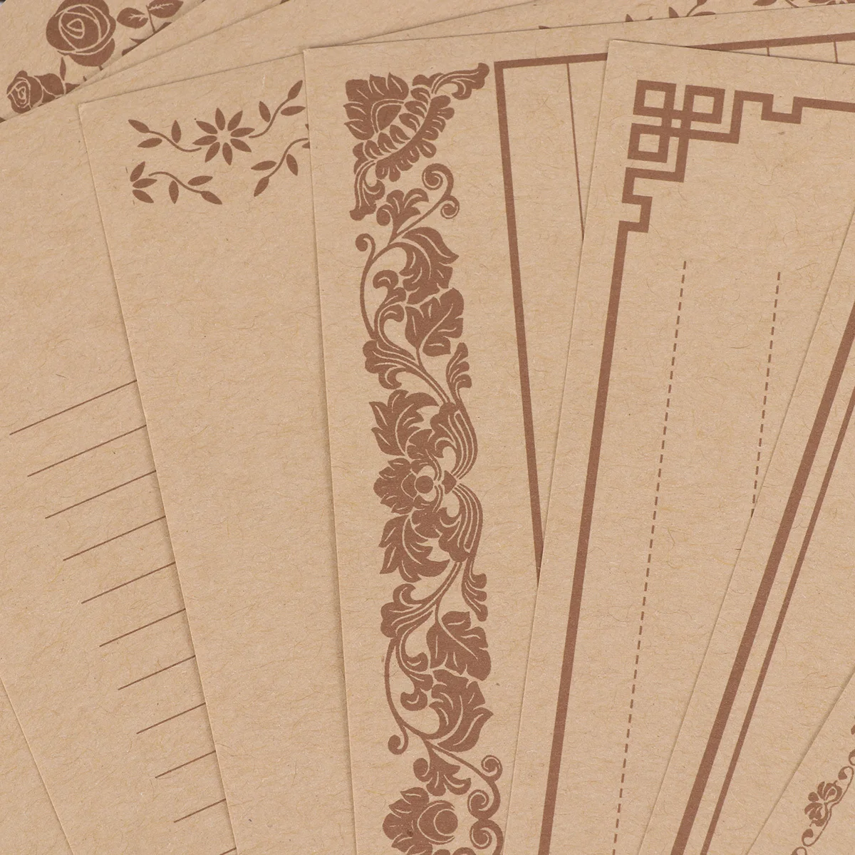 

10 Set 80pcs Vintage Writing Paper Creative Note Paper Letter Stationery Paper for Home Office School (8pcs for One Set Random S