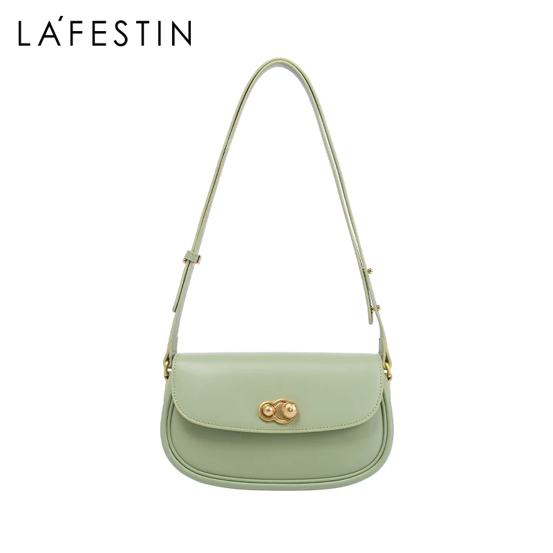 LA FESTIN Original Saddle Bag 2023 New Fashion Luxury Women Handbag Underarm Crossbody Leather Bag Autumn and Winter Female Bags