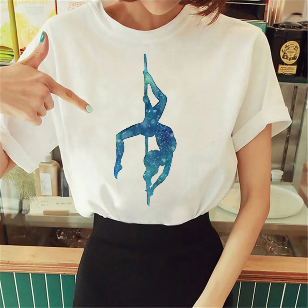 

Poledance t-shirts women Y2K top female y2k manga clothes