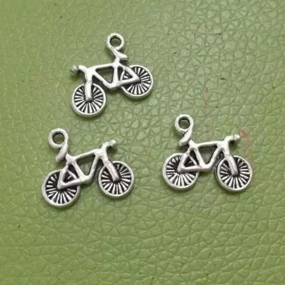 30pcs 15.9x13.4mm  Alloy matel tibetan silver  bicycle design pendants  HWH0886
