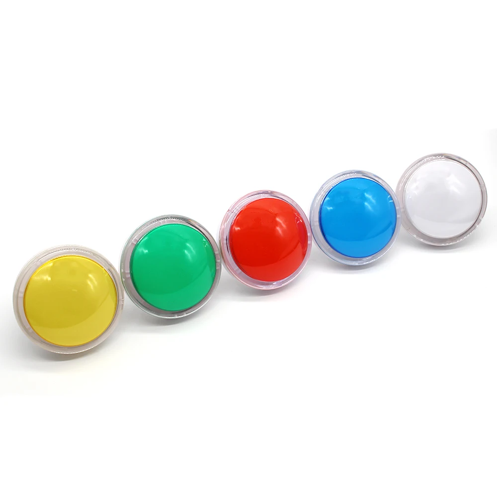 100mm Big Dome Shaped Convex Type 5V/12V LED Illuminated Push Buttons Switch For Arcade Machine Video Games Parts