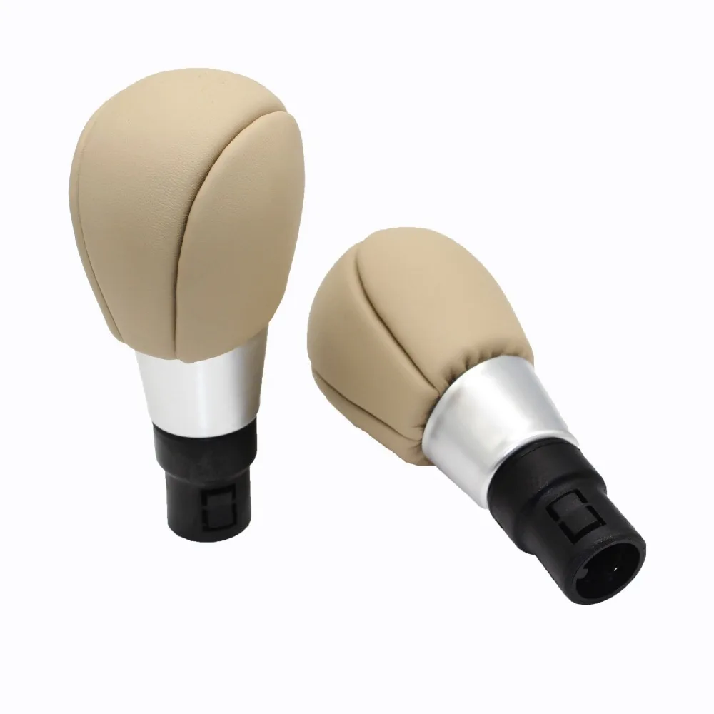 For Volvo S60 V60 S80 V70 XC70 XC60 5/6 Speed Manual Gear Shift Knob Lever Shifter Handle Stick Black Beige Leather Car Styling