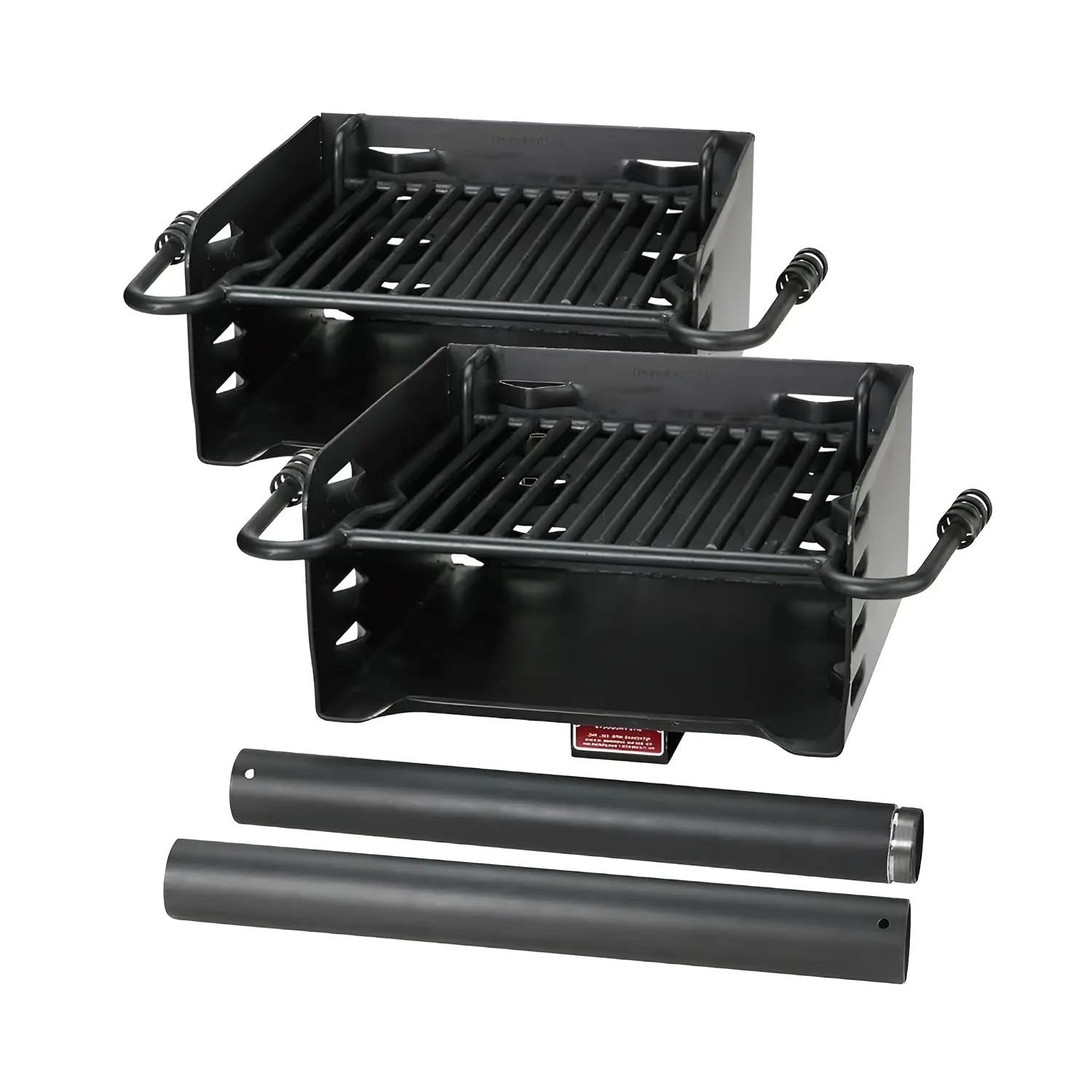 Alloy Steel Build, 250 sq in Cooking Area, 4-Level Adjustable Grate, 360 Degree Rotating Firebox, 2.38 x 20 in Steel Post,Custom