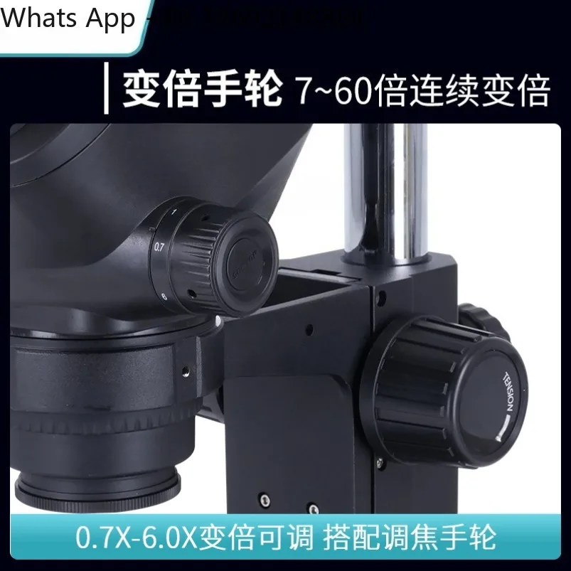 7060Ultra trinocular stereo microscope 7-60 times continuous zoom mobile phone repair PCB welding