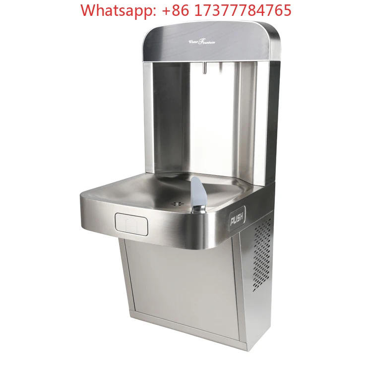 Outdoor Wall Mounted Drinking Water Fountain Stainless Steel Water Dispenser