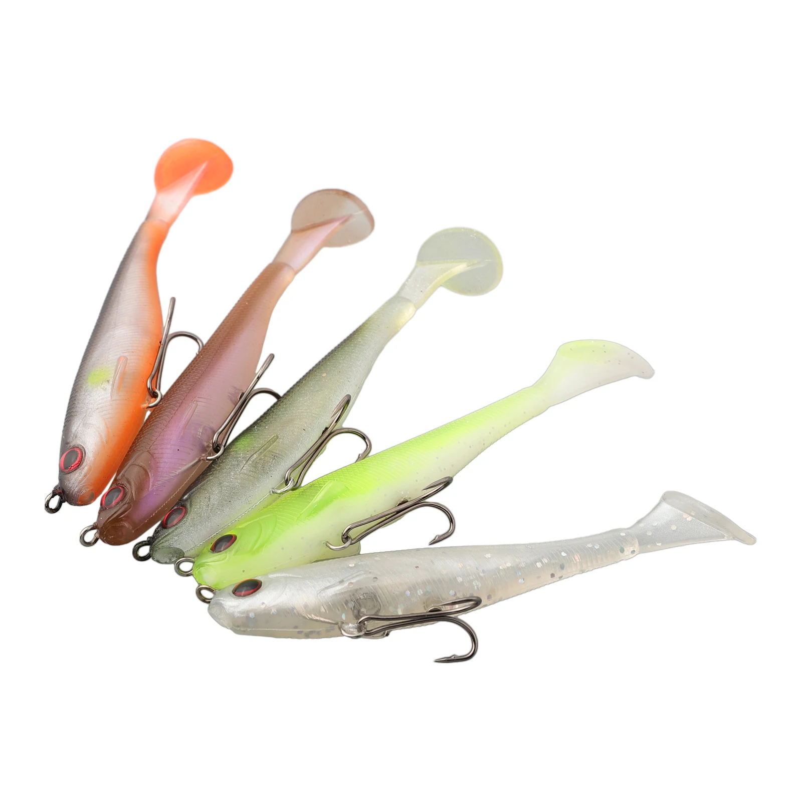 Megabass Magdraft Swimbait 5pcs Set Paddle Tail Realistic Swimming Strokes Suitable for Different Fish Species