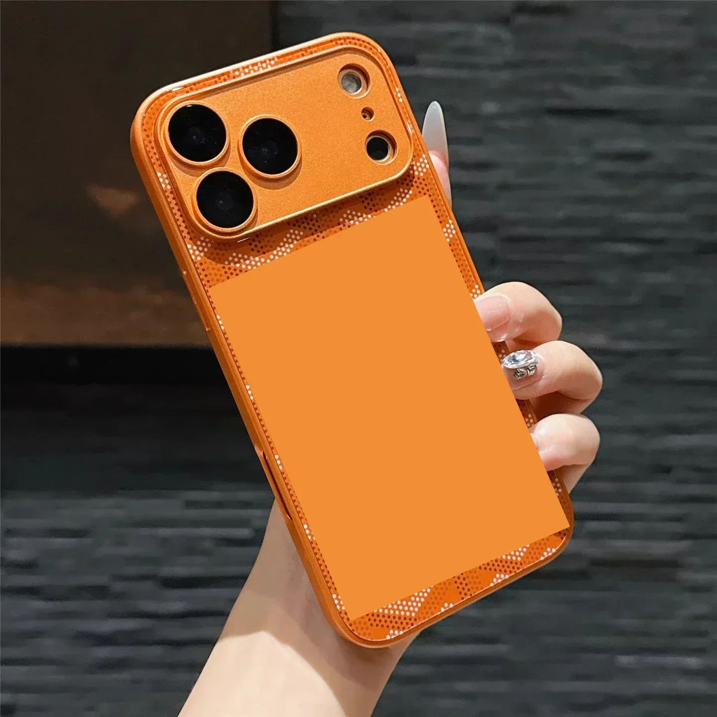 الراقية Sle الزجاج المقسى GO-YA جراب هاتف لابل آيفون 17 برو ماكس 16 15 14 13 العلامة التجارية الفاخرة سيليكون كاميرا غطاء وقائي