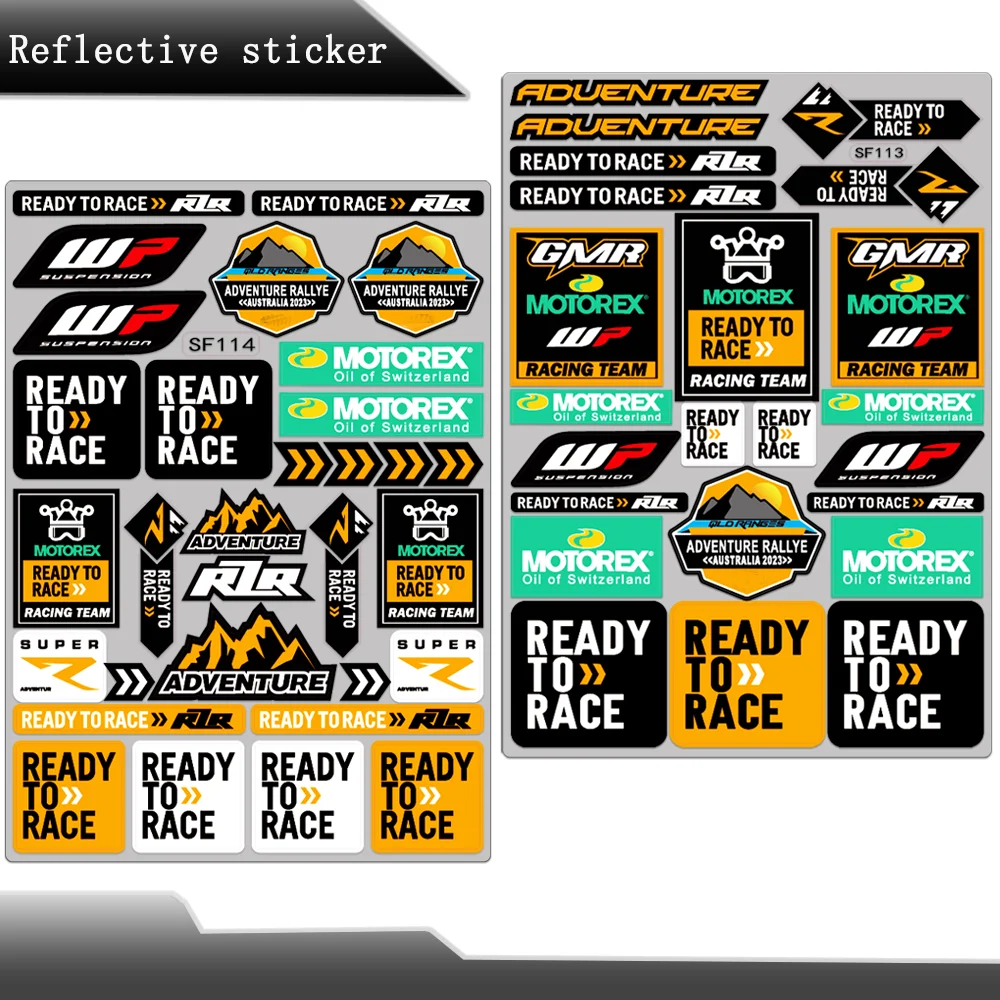 Reflective Motorcycle Decals Motocross Stickers Accessories For RC8 Duke 125 390 690 790 890 990 1190 1290 Adventure EXC 300