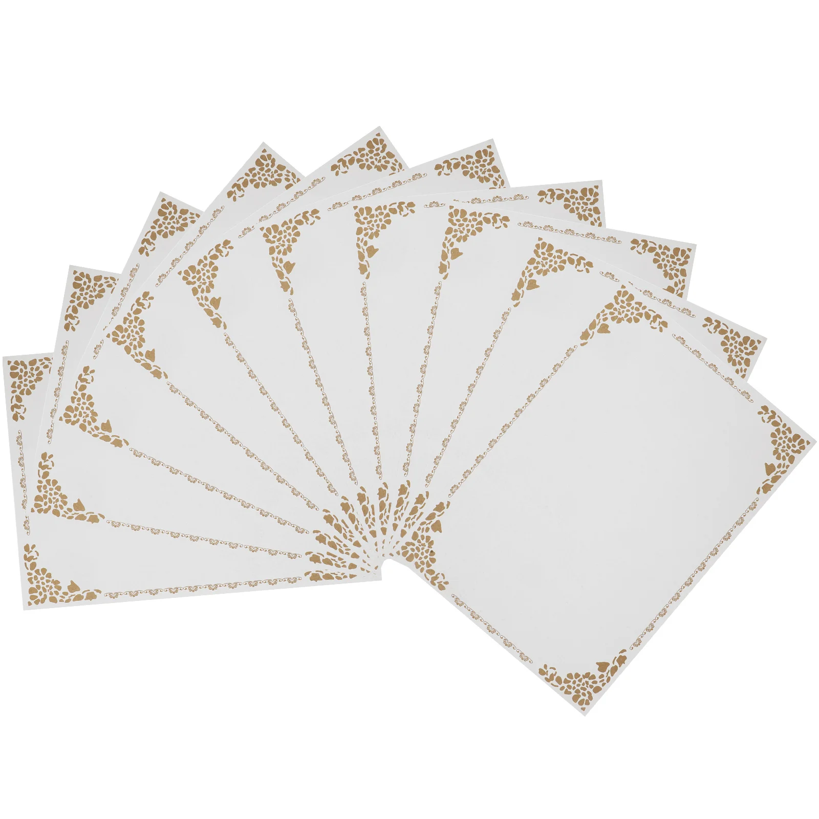 

10Pcs Certificate Paper Blank Diploma Paper Award Certificate Sheet Printable for Business School Award Certificates