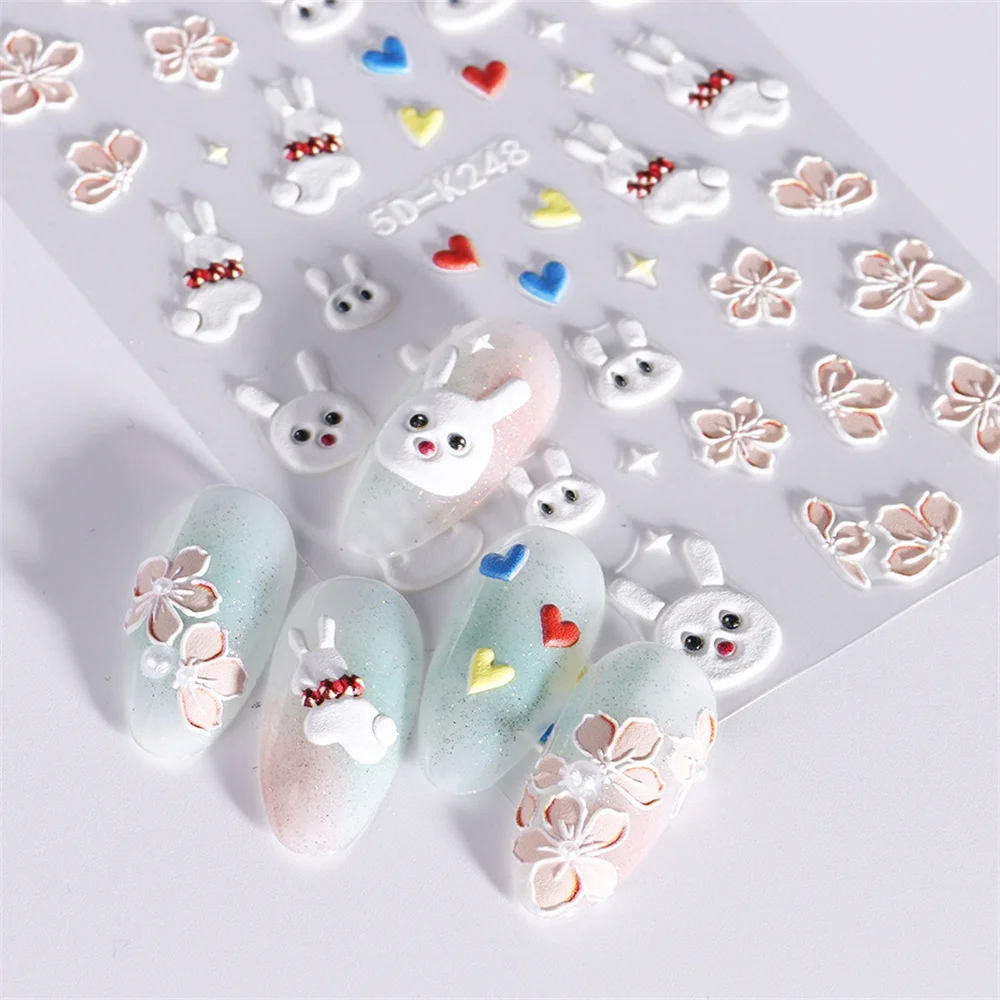 Art Stickers Full Of Fashion Sense 5d Nail Decoration Stickers The New Nail Art Stickers Easy To Operate Cute Cartoon Sticker