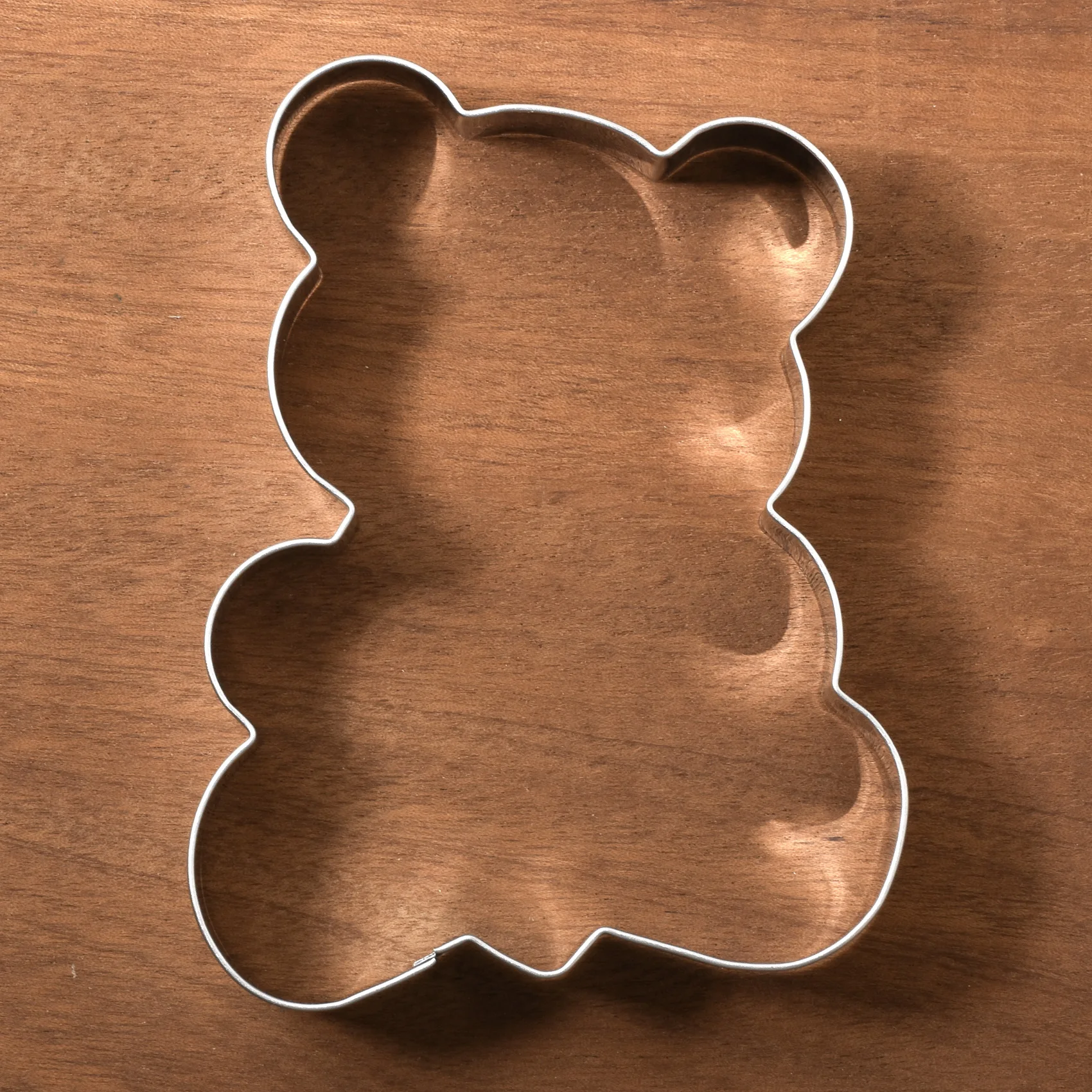 KENIAO Teddy Bear with Heart Cookie Cutter - 11.4 cm - Dinosaur Bread Sandwich Fondant Biscuit Mold - Stainless Steel