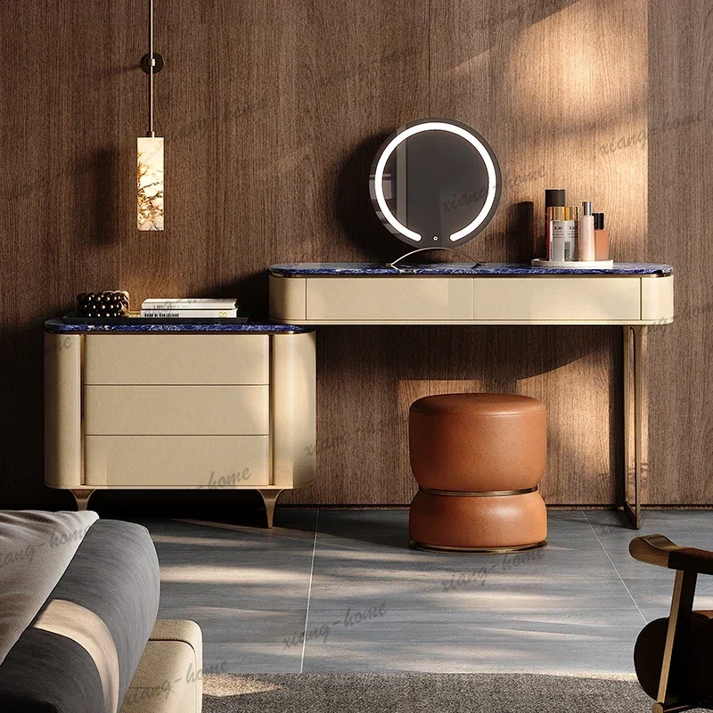 FG Cabinet Console Vanity Table Living Room Mid Century Cosmetics Vanity Table Makeup Coffee Comoda Pra Quarto Trendy Furniture