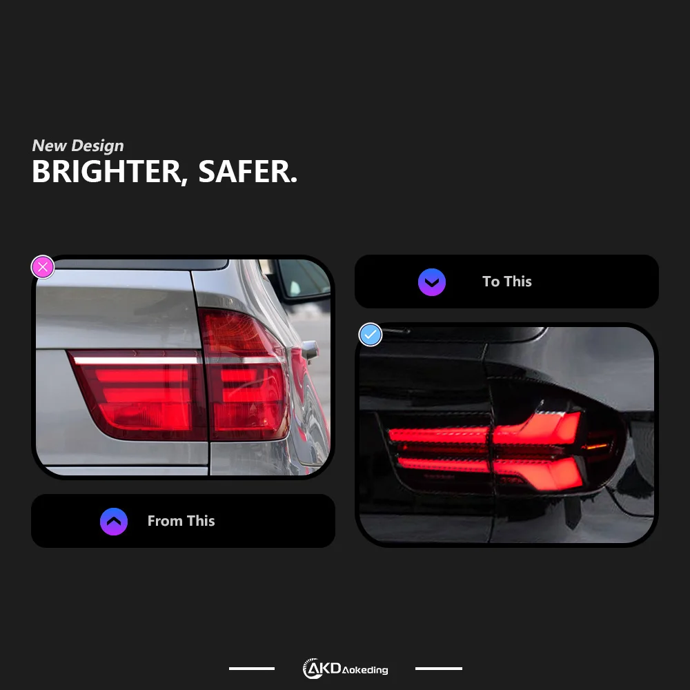 

Для BMW X5 светодиодный задний фонарь E70 X5M автомобильные фары 2007-2013 динамический сигнал задний стоп-сигнал задний ход автомобильные аксессуары