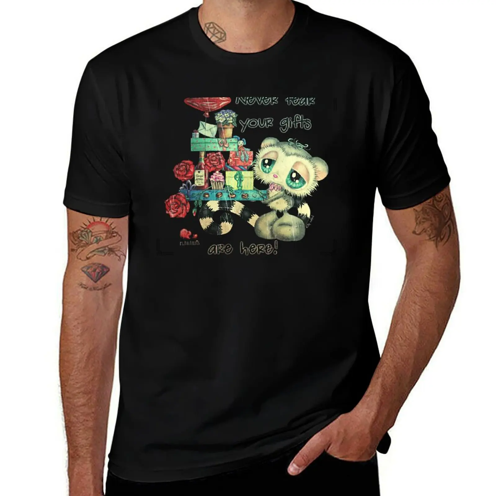 

Never Fear, Your Gifts Are Here - retro style T-Shirt summer clothes custom t shirt shirts men