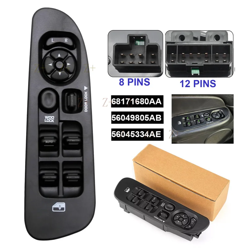 Z+ Driver Side Door Window Switch Panel Control For 02-10 Dodge Ram 1500 2500 3500