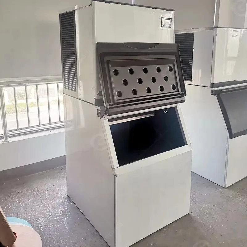 100kg 24H Ice Machine Commercial Cube Maker Equipment Industrial Ice Making Machine Stainless Tea Shop Bar Cafe