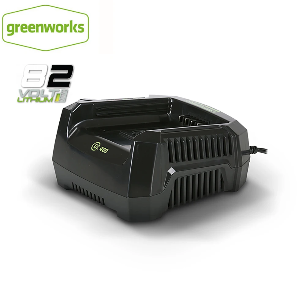 

Greenworks 82V Charger GC400 82-Volt 4 AMP Rapid Universal Charger Compatible with Greenworks 82v Battery GL400BT and GL250BT