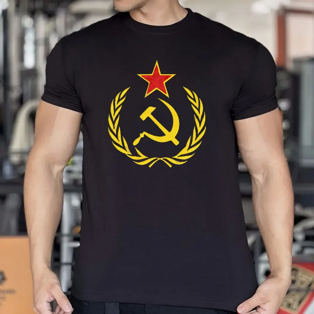 Red Communist Star Cuba Men T-Shirt Che Guevara Marx Communism Cool Casual Pride T Shirt Men Male Streetwear Graphic T Shirts