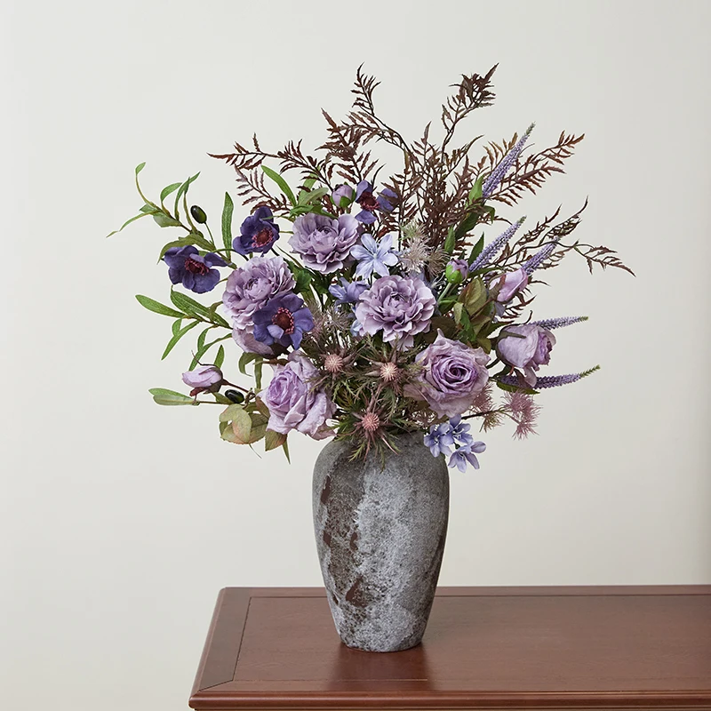 نجمة حديقة جو غرفة المعيشة مدخل طاولة طعام غرفة نوم طاولة بجانب السرير محاكاة زهرة وهمية باقة الزهور الزخرفية o